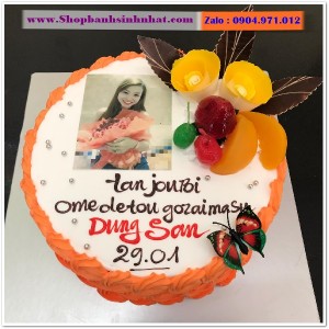 Bánh Sinh Nhật In Hình Ảnh - H455